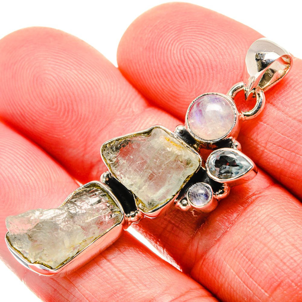 Aquamarine Pendants handcrafted by Ana Silver Co - PD35965