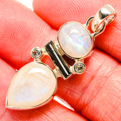 Rainbow Moonstone Pendants handcrafted by Ana Silver Co - PD35971