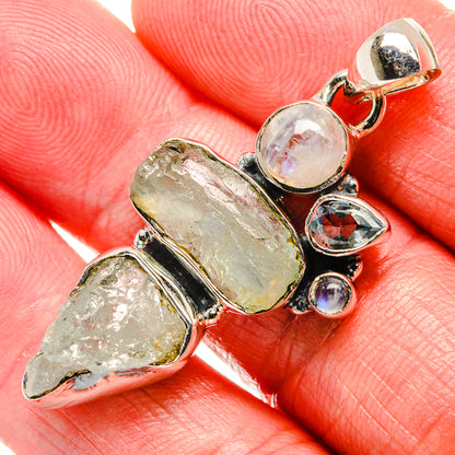 Aquamarine Pendants handcrafted by Ana Silver Co - PD35975
