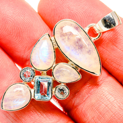 Rainbow Moonstone Pendants handcrafted by Ana Silver Co - PD35977