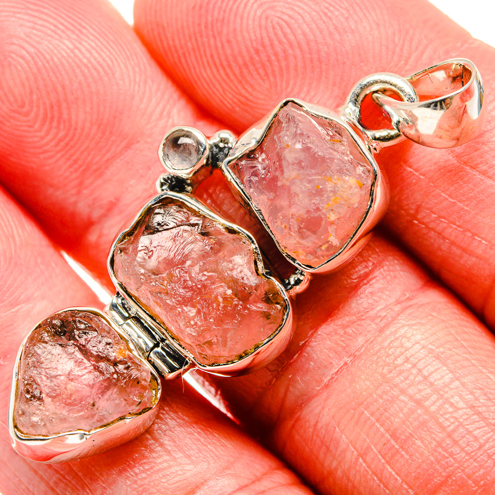 Rose Quartz Pendants handcrafted by Ana Silver Co - PD35979