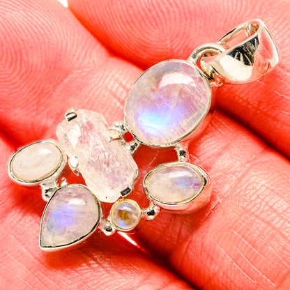 Rainbow Moonstone Pendants handcrafted by Ana Silver Co - PD35981
