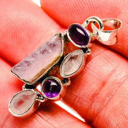 Rose Quartz Pendants handcrafted by Ana Silver Co - PD35986