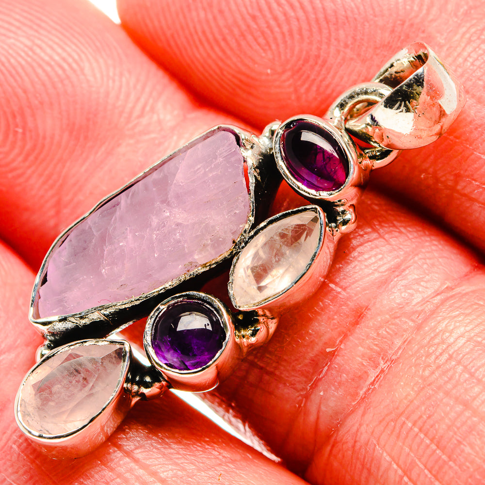 Rose Quartz Pendants handcrafted by Ana Silver Co - PD35987