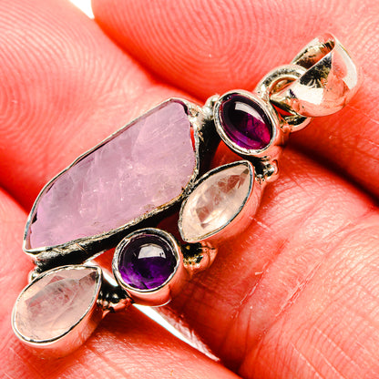 Rose Quartz Pendants handcrafted by Ana Silver Co - PD35987