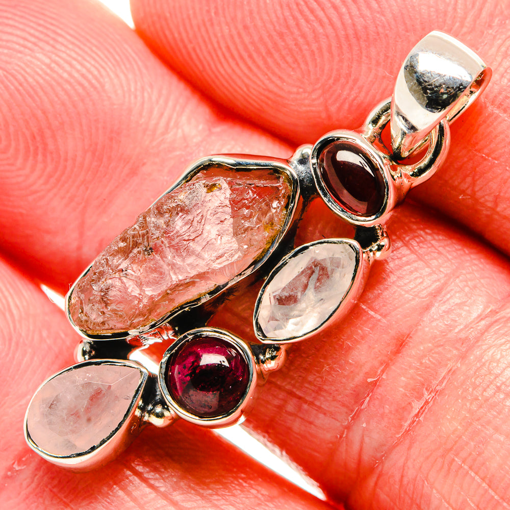 Rose Quartz Pendants handcrafted by Ana Silver Co - PD35990