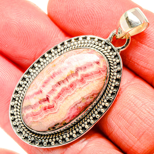 Rhodochrosite Pendants handcrafted by Ana Silver Co - PD36016