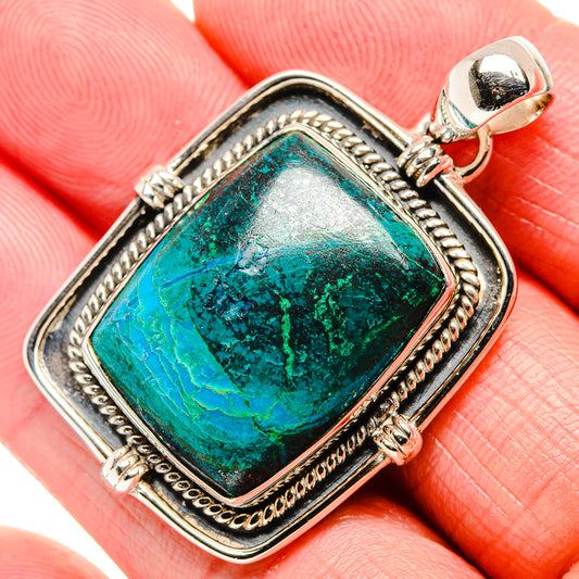 Chrysocolla Pendants handcrafted by Ana Silver Co - PD36021