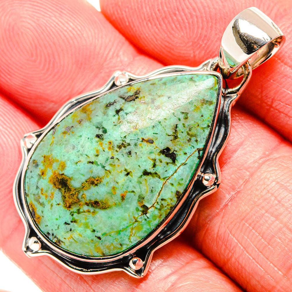 Tibetan Turquoise Pendants handcrafted by Ana Silver Co - PD36031