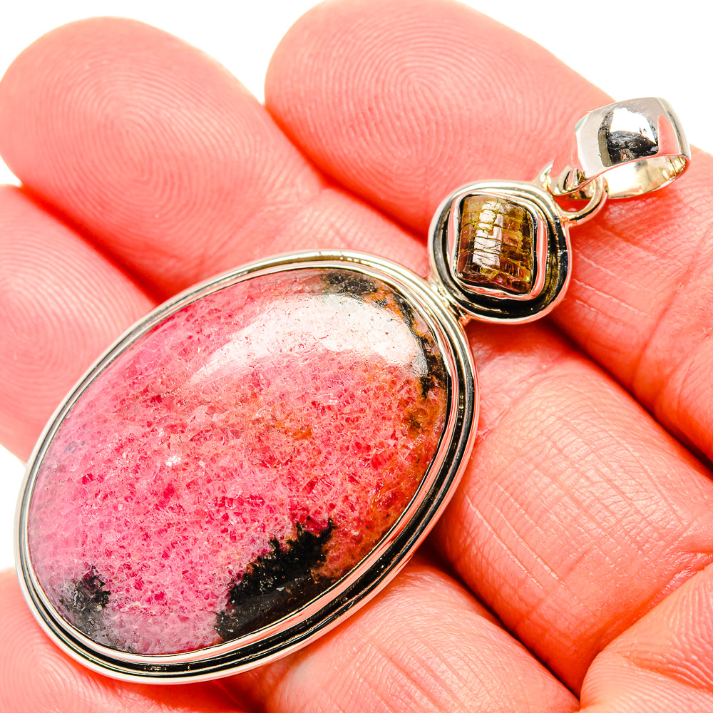 Rhodonite Pendants handcrafted by Ana Silver Co - PD36034