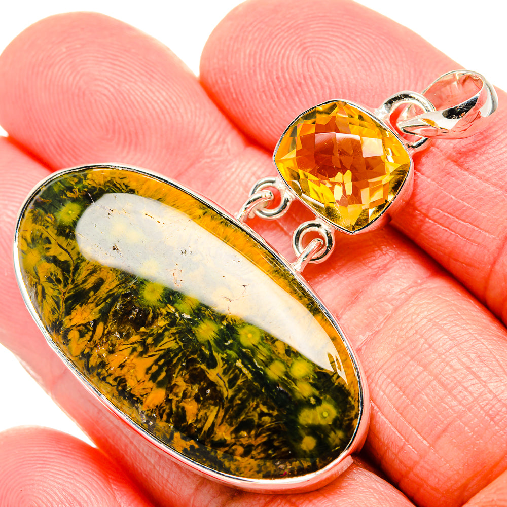 Ocean Jasper Pendants handcrafted by Ana Silver Co - PD36035