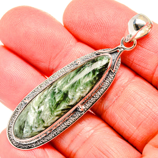Seraphinite Pendants handcrafted by Ana Silver Co - PD36052