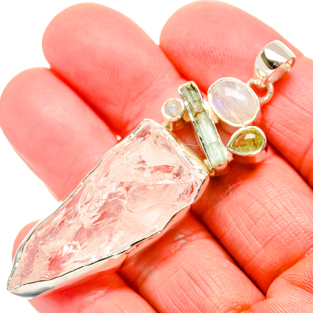 Rainbow Moonstone Pendants handcrafted by Ana Silver Co - PD36056
