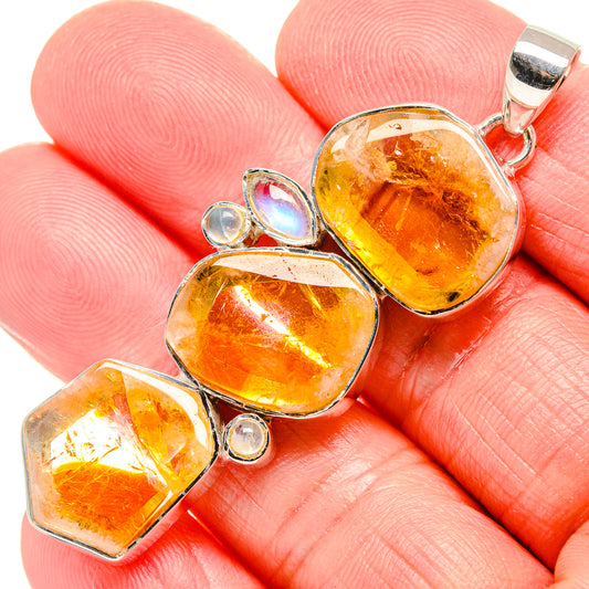 Citrine Pendants handcrafted by Ana Silver Co - PD36060