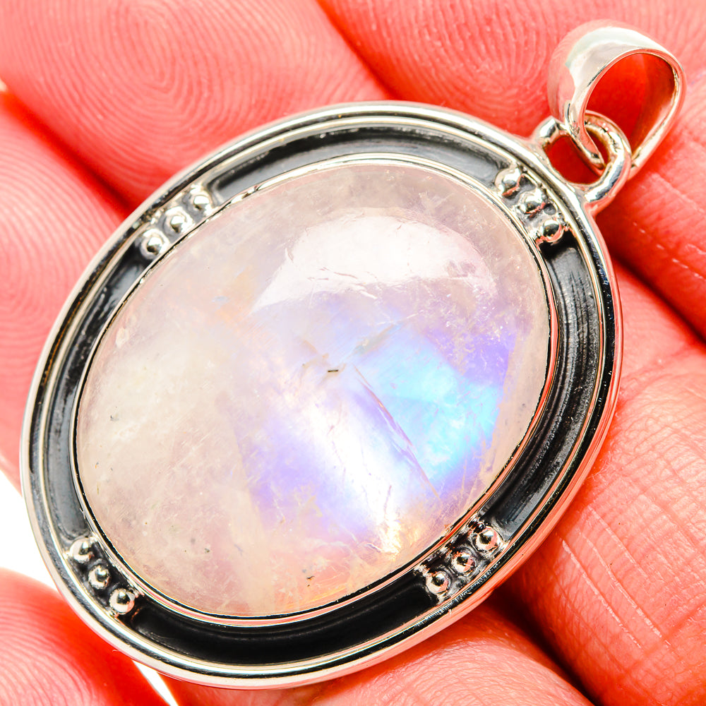 Rainbow Moonstone Pendants handcrafted by Ana Silver Co - PD36064