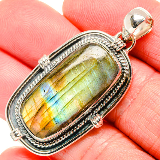 Labradorite Pendants handcrafted by Ana Silver Co - PD36069