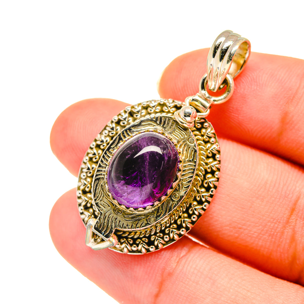 Amethyst Pendants handcrafted by Ana Silver Co - PD3607