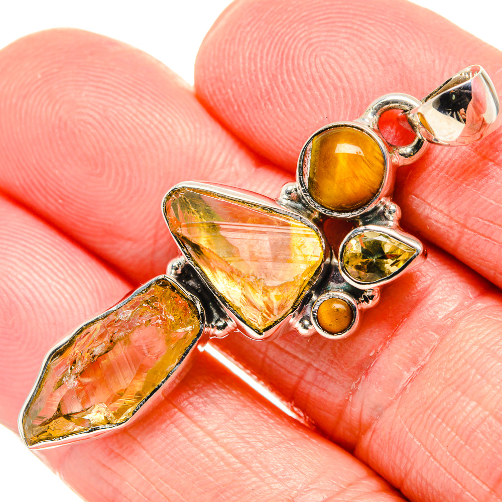 Citrine Pendants handcrafted by Ana Silver Co - PD36074