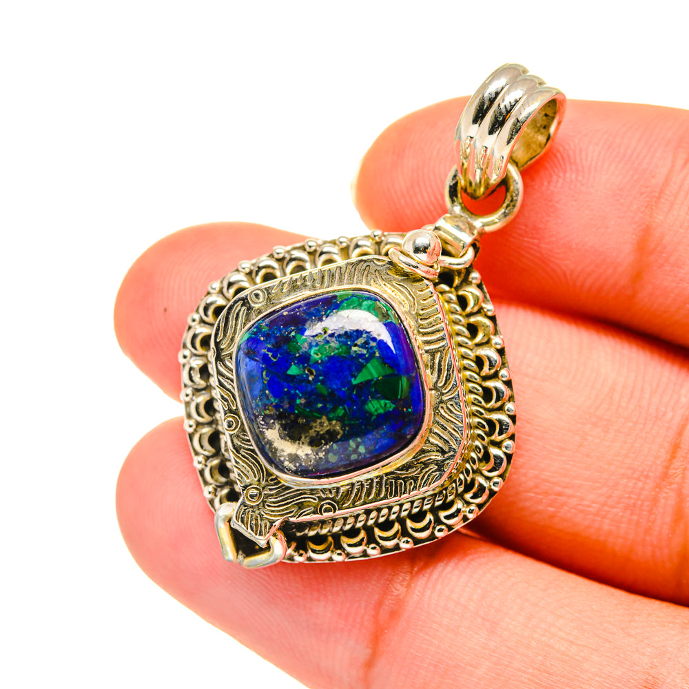 Azurite Pendants handcrafted by Ana Silver Co - PD3608