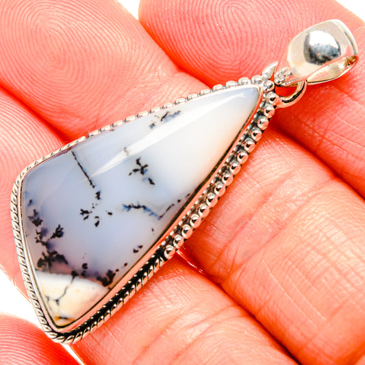 Dendritic Opal Pendants handcrafted by Ana Silver Co - PD36090