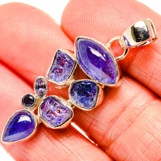 Tanzanite Pendants handcrafted by Ana Silver Co - PD36102