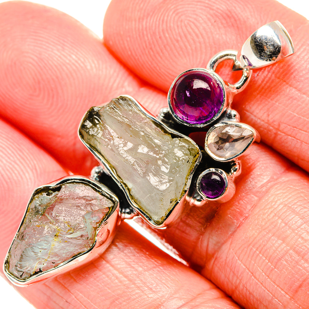 Aquamarine Pendants handcrafted by Ana Silver Co - PD36105