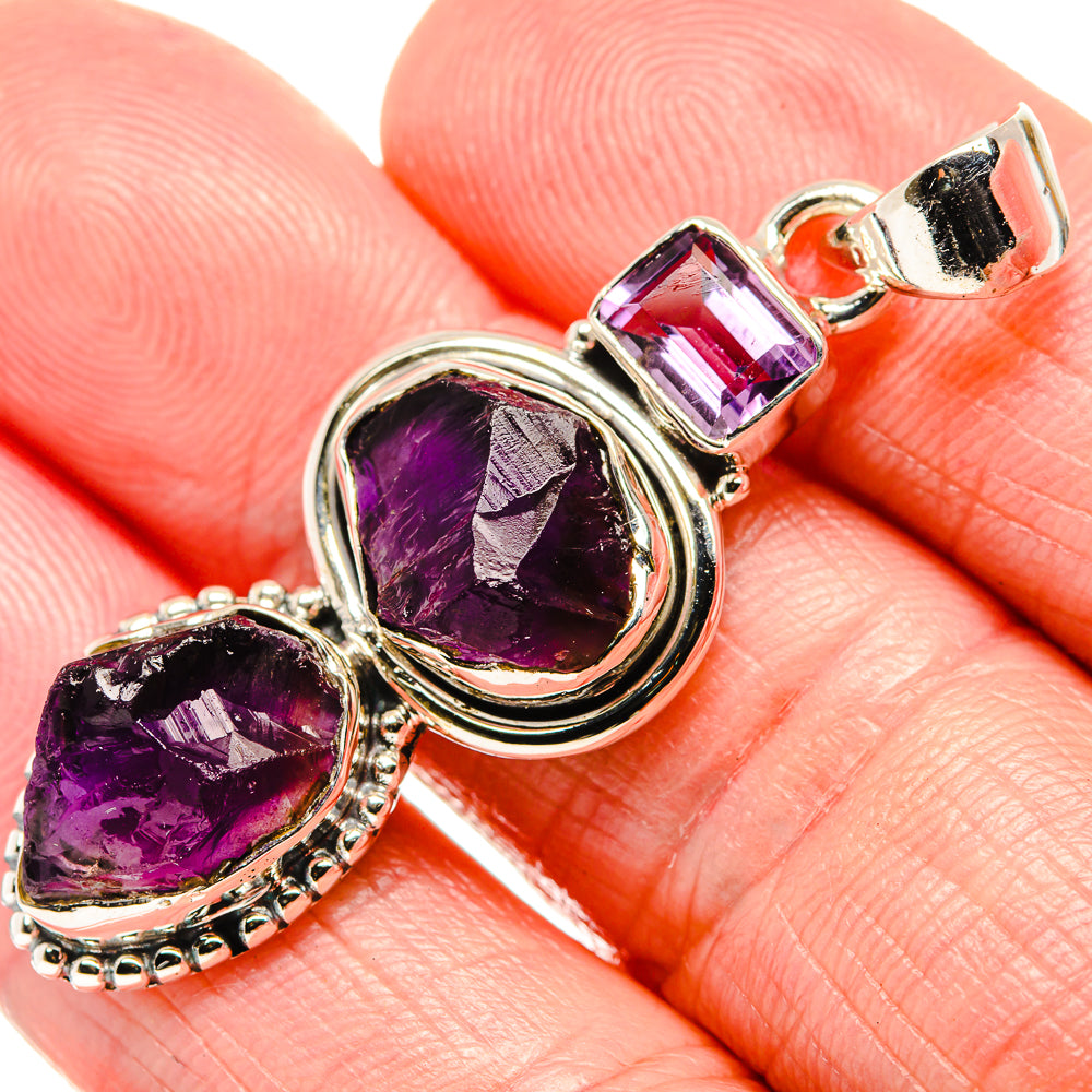 Amethyst Pendants handcrafted by Ana Silver Co - PD36107