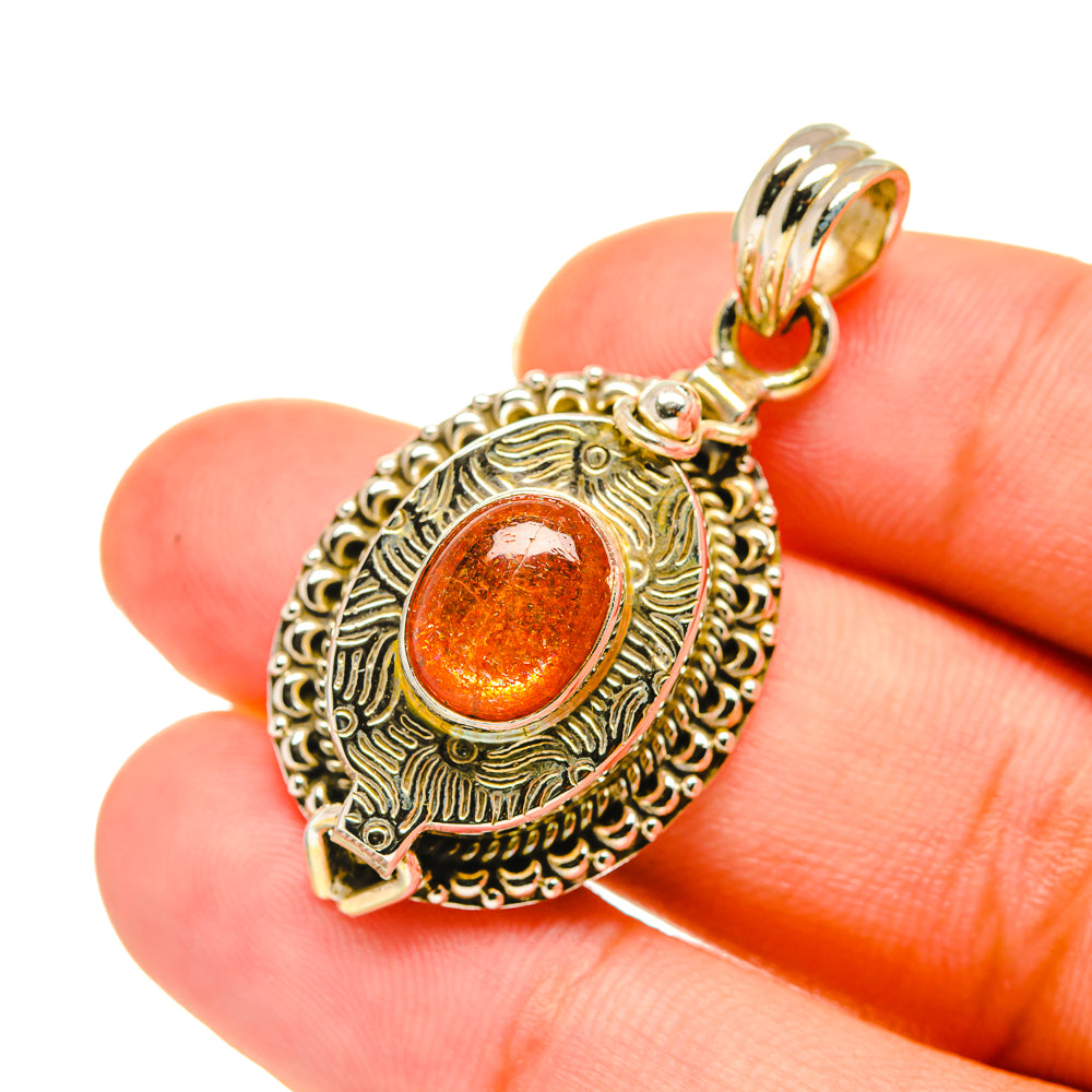 Sunstone Pendants handcrafted by Ana Silver Co - PD3611