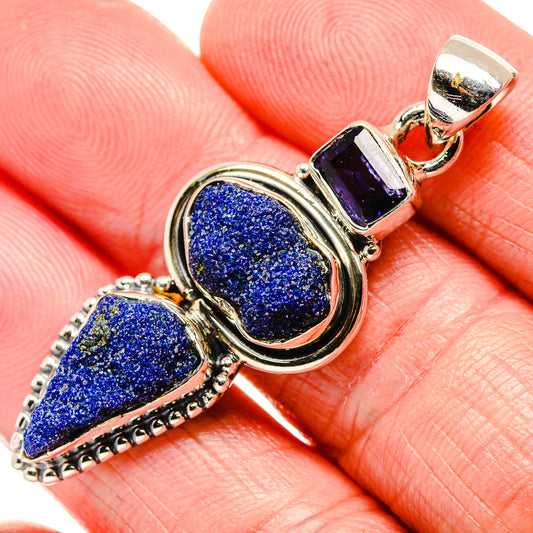 Azurite Pendants handcrafted by Ana Silver Co - PD36114