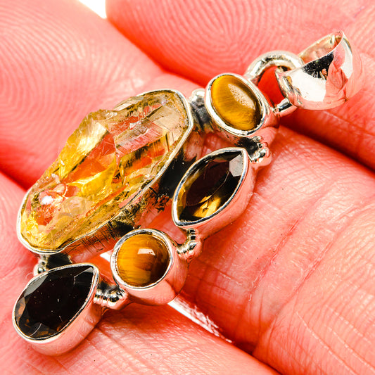 Citrine Pendants handcrafted by Ana Silver Co - PD36117