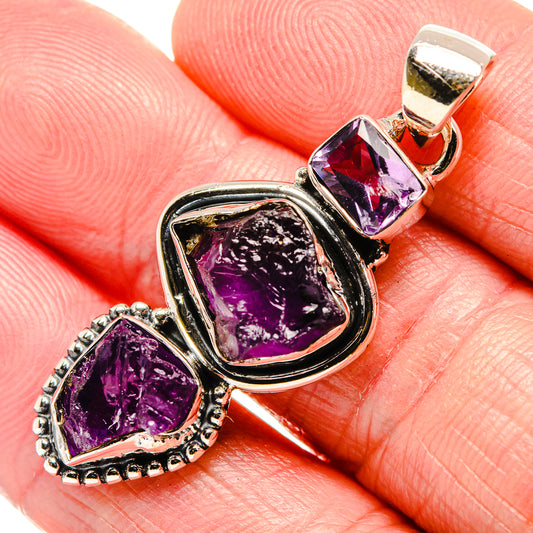 Amethyst Pendants handcrafted by Ana Silver Co - PD36119