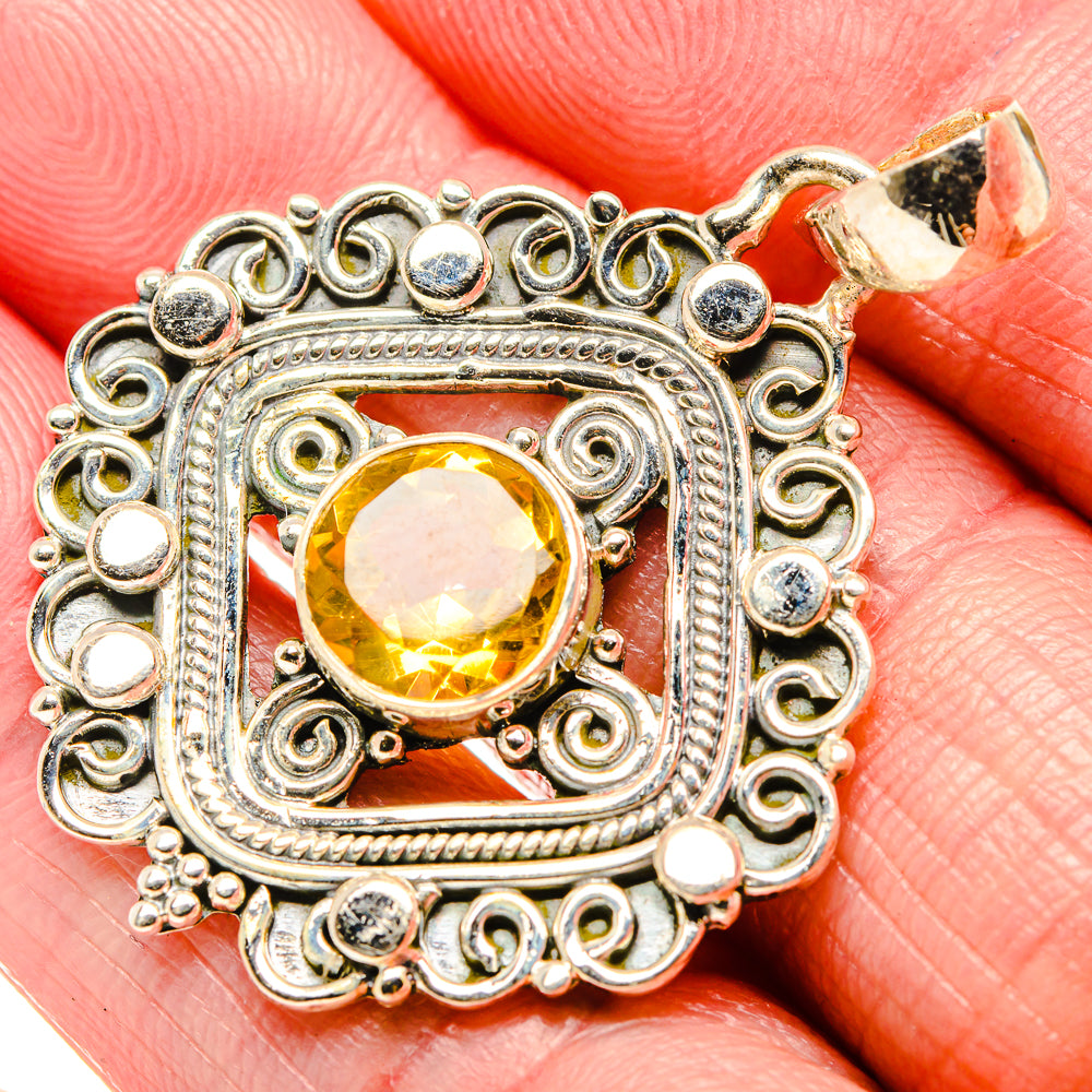Citrine Pendants handcrafted by Ana Silver Co - PD36126