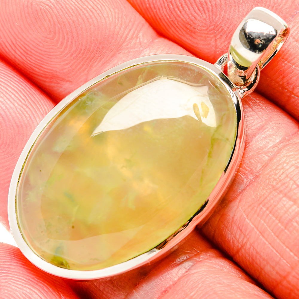 Prehnite Pendants handcrafted by Ana Silver Co - PD36127