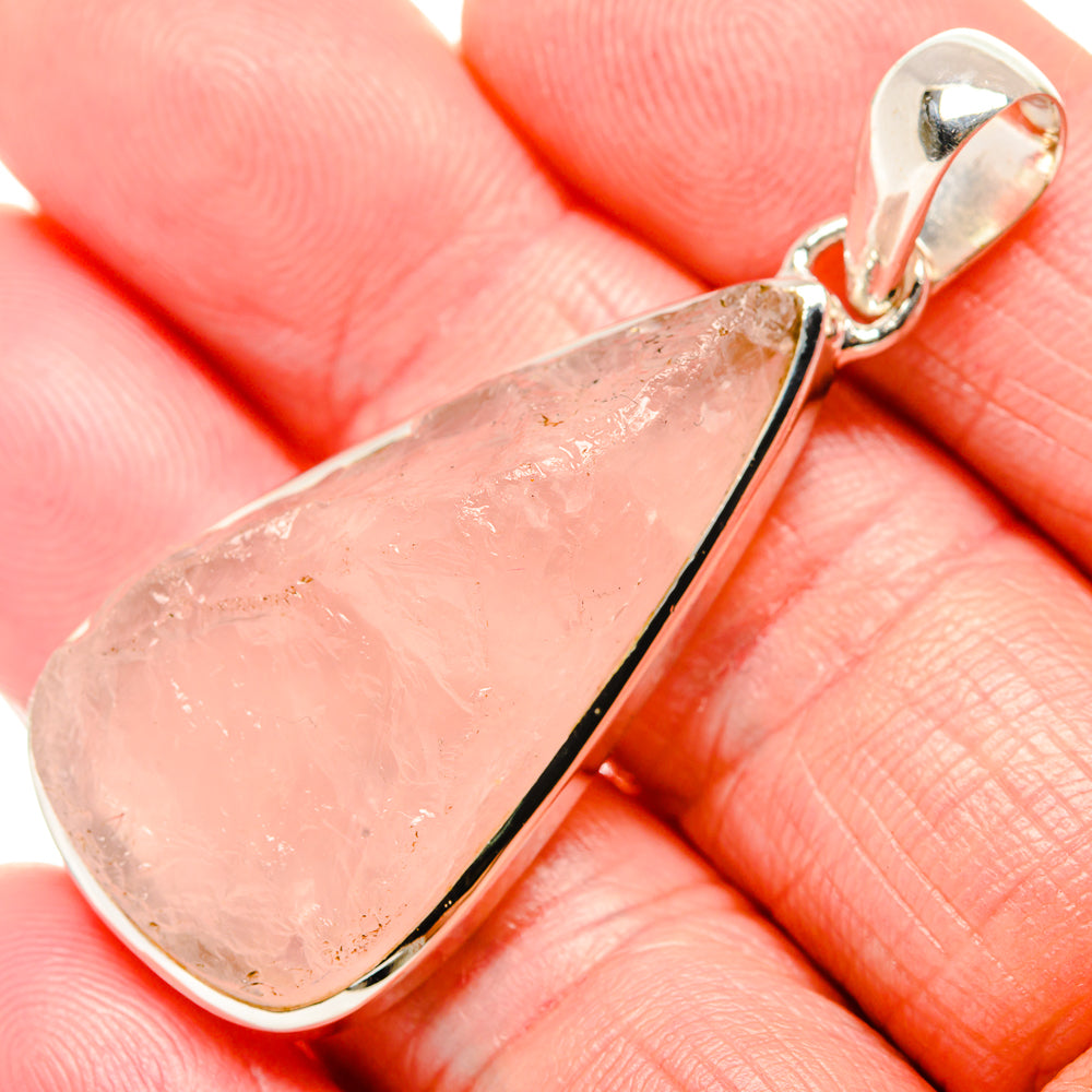 Rose Quartz Pendants handcrafted by Ana Silver Co - PD36129