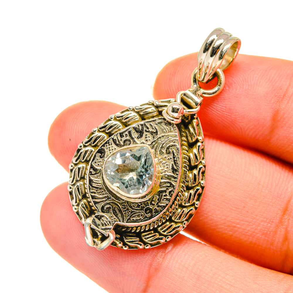 Blue Topaz Pendants handcrafted by Ana Silver Co - PD3613
