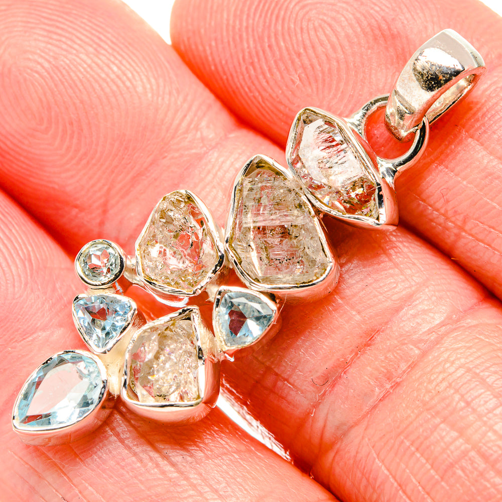 Herkimer Diamond Pendants handcrafted by Ana Silver Co - PD36132