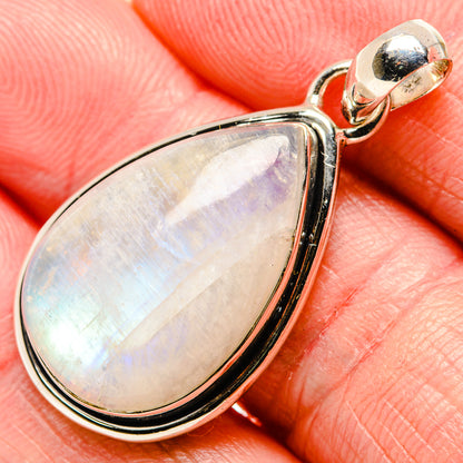 Rainbow Moonstone Pendants handcrafted by Ana Silver Co - PD36133