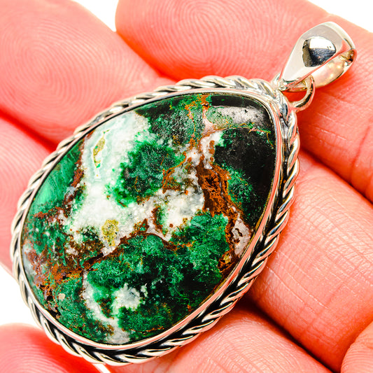 Malachite Pendants handcrafted by Ana Silver Co - PD36138