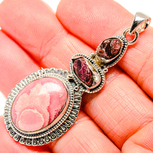 Rhodochrosite Pendants handcrafted by Ana Silver Co - PD36160