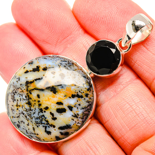 Dendritic Opal Pendants handcrafted by Ana Silver Co - PD36164