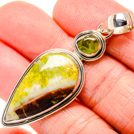 Lemon Chrysoprase Pendants handcrafted by Ana Silver Co - PD36173
