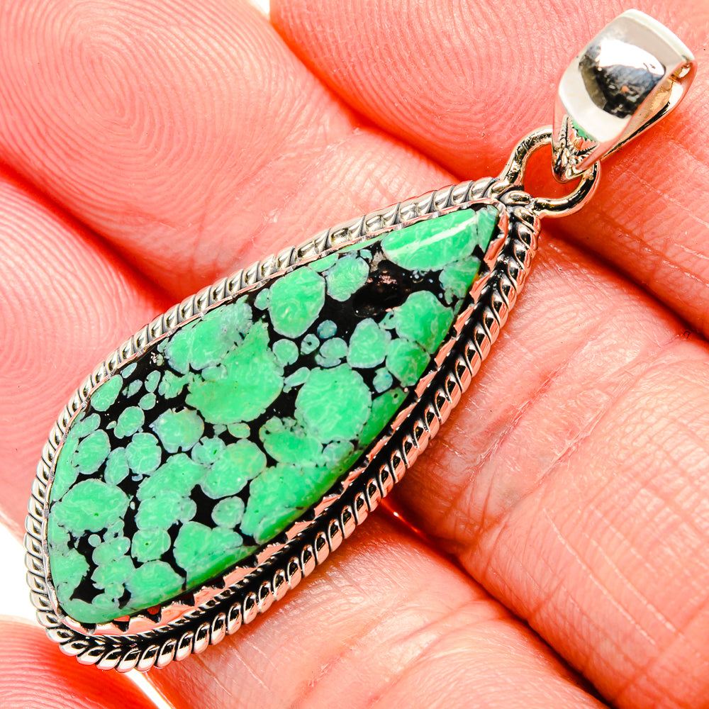 Tibetan Turquoise Pendants handcrafted by Ana Silver Co - PD36177