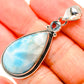 Larimar, Blue Topaz Pendants handcrafted by Ana Silver Co - PD36189