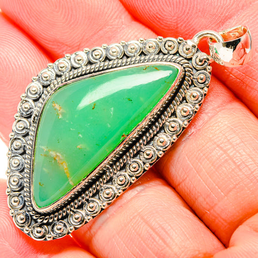 Chrysoprase Pendants handcrafted by Ana Silver Co - PD36191