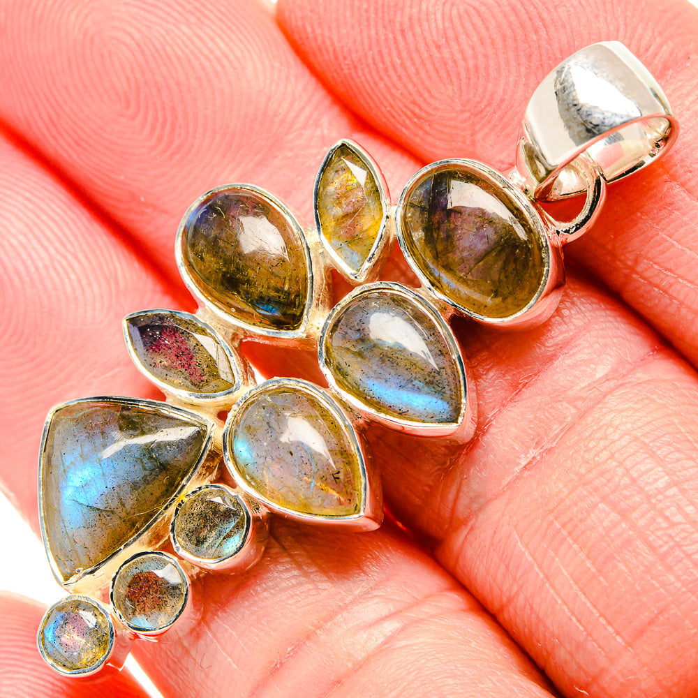 Labradorite Pendants handcrafted by Ana Silver Co - PD36203