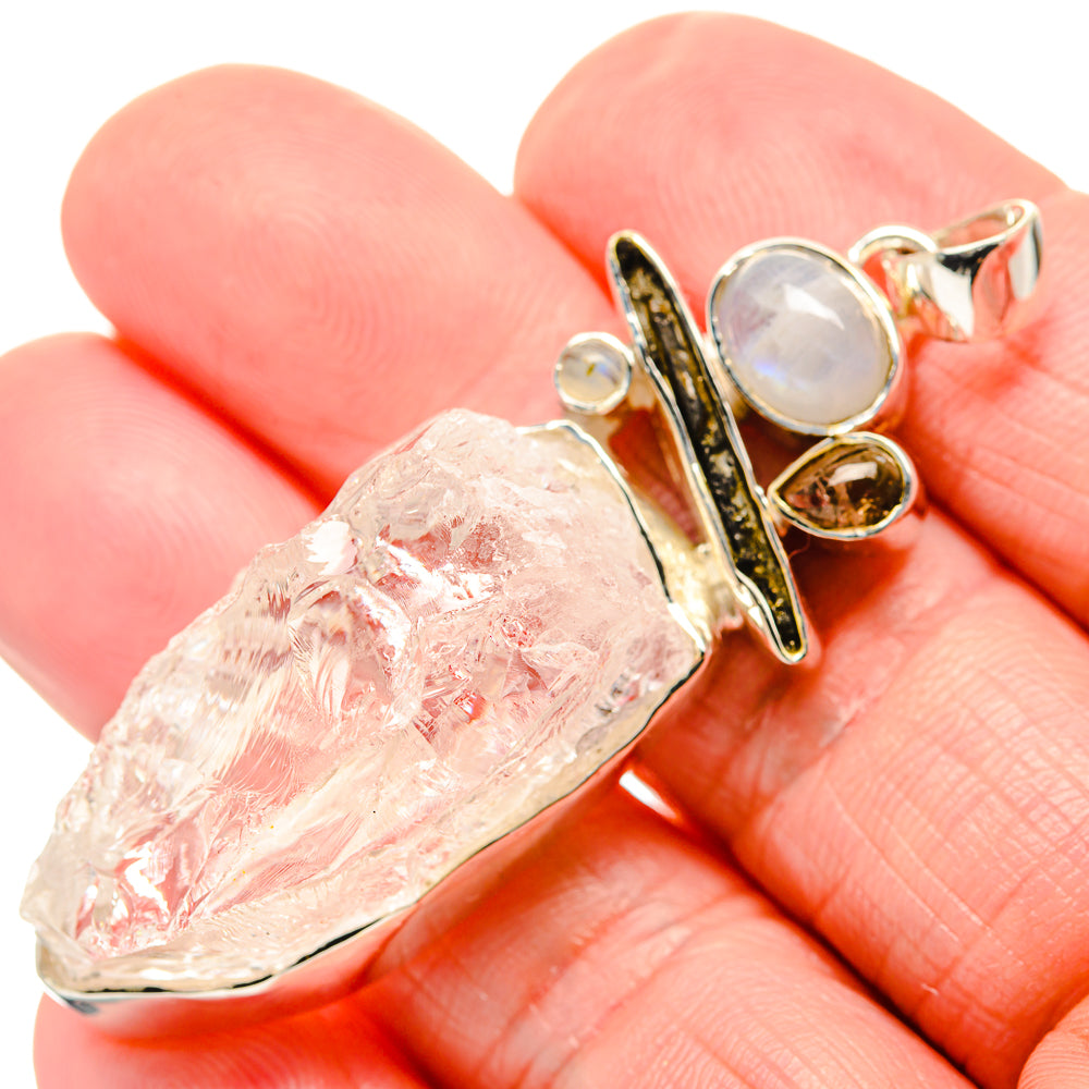 Rainbow Moonstone, Citrine Pendants handcrafted by Ana Silver Co - PD36210