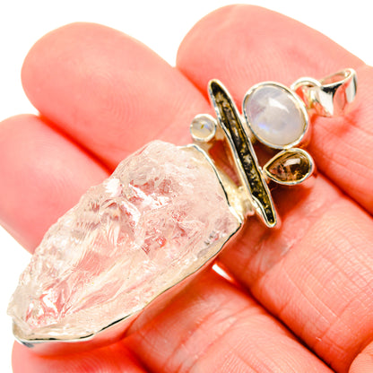Rainbow Moonstone, Citrine Pendants handcrafted by Ana Silver Co - PD36210