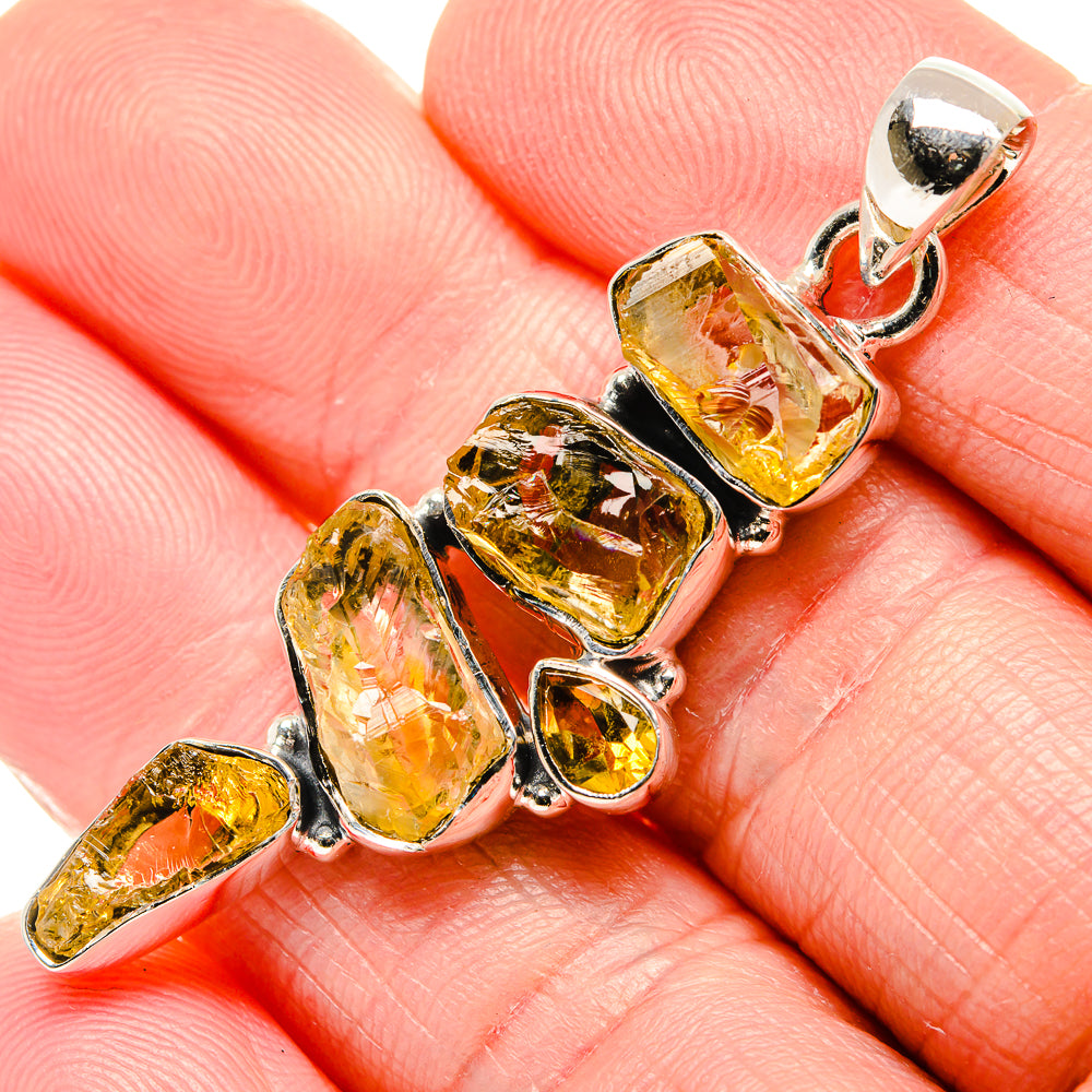 Citrine Pendants handcrafted by Ana Silver Co - PD36211