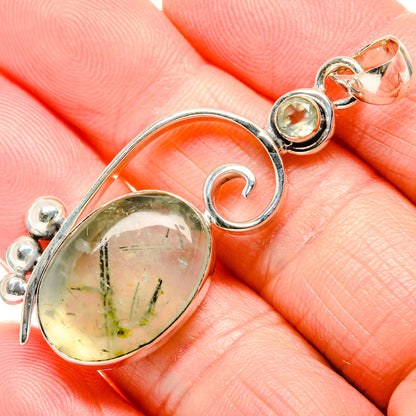 Prehnite Pendants handcrafted by Ana Silver Co - PD36213