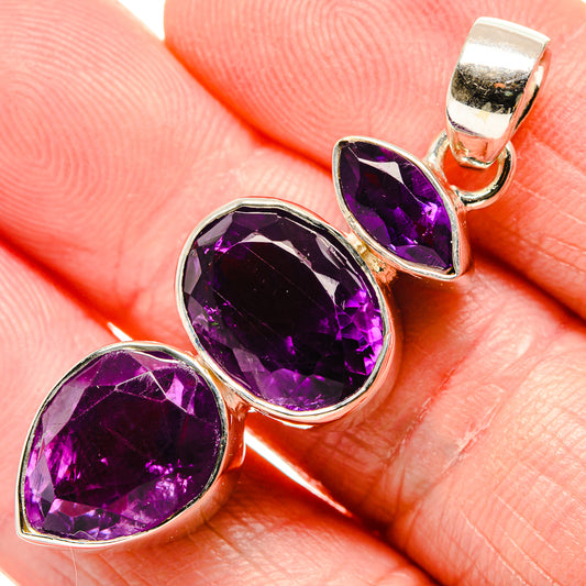 Amethyst Pendants handcrafted by Ana Silver Co - PD36217